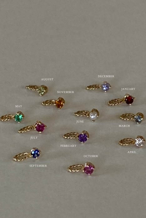 baby birthstone necklace