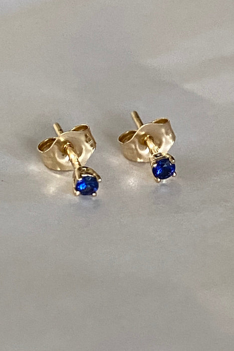 petite sapphire studs