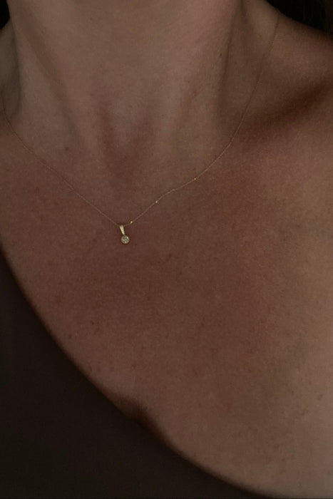 classic champagne diamond charm