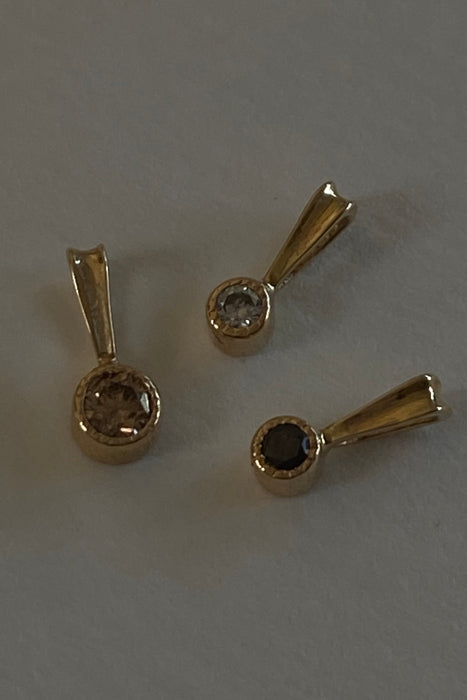 baby black diamond charm