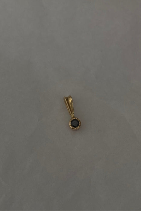baby black diamond charm