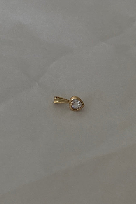 topaz baby heart charm