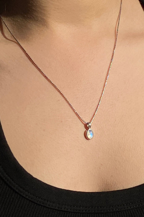 ss puff moonstone charm
